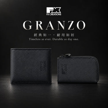 GRANZO系列 - 男士兩摺銀包