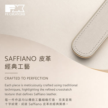 FX30系列 - 十字紋牛皮兩摺銀包
